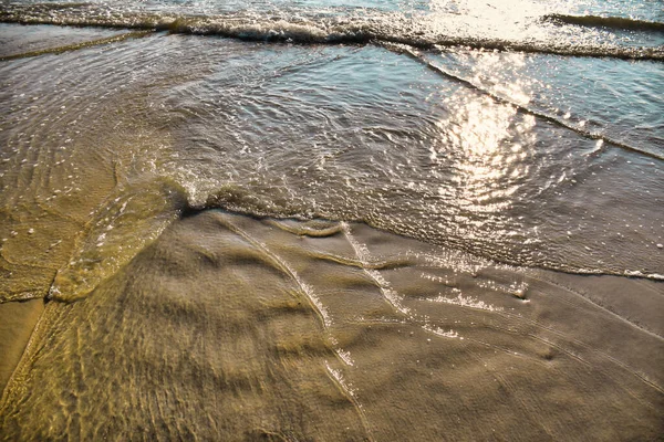 Agua Del Mar Andamán Está Formando Diferentes Formas Llegar Playa — Foto de Stock