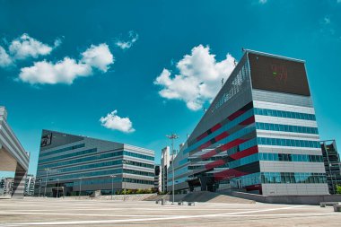 Milan, İtalya 08.03.2020: Casa Milan, Milan Milano 'daki AC Milan futbol kulübünün merkez binası