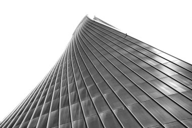 Milan, İtalya 08.03.2020: Gökdelen Zaha Hadid - Generali Kulesi Bükülmüş Kule, Lo Storto Generali Grubu 'nun yeni, modern yerleşim bölgesi olan Milano' daki Şehir Hayatı 'nın iş merkezi