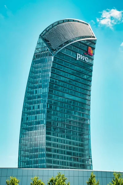 Milánó Olaszország 2020 Felhőkarcoló Libeskind Tower Pwc Tower Pwc Group — Stock Fotó