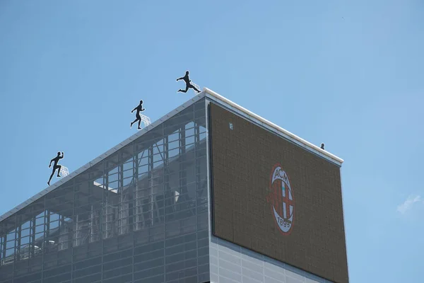 Milan, İtalya 08.03.2020: Casa Milan, Milan Milano 'daki AC Milan futbol kulübünün merkez binası