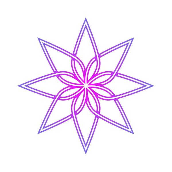 Tasarımın için geometrik çiçek. Kartpostallar, fikirler, baskılar, dokular için mükemmel.