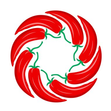 Senin tasarımın için kırmızı biber. Kartpostallar, çıkartmalar, yazıcılar için mükemmel..