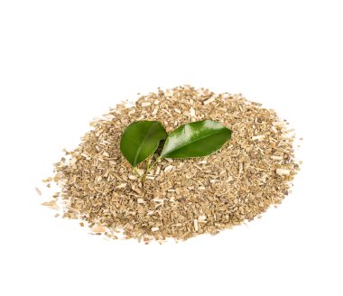 Beyaz arka plan üzerinde yerba dostum