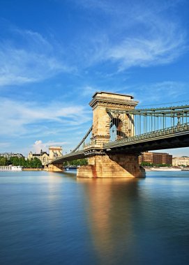 Chain Bridge in Budapest, Hungary clipart