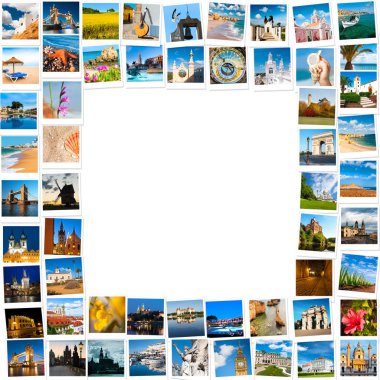 seyahat resimlerini çerçeve yaptı