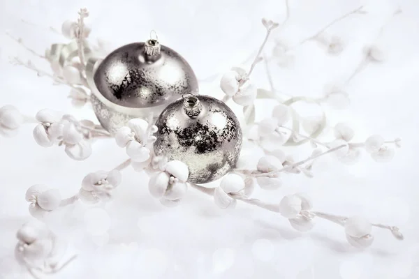 Silver Christmas decorations