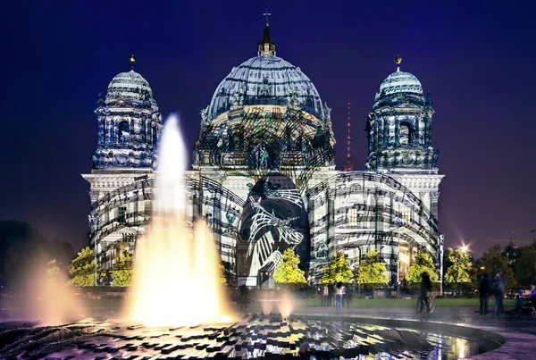 Festival des Lumières à Berlin, Cathédrale de Berlin — Photo