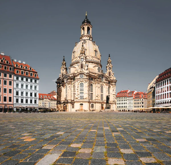 Dresden Frauenkirche,调音图像 — 图库照片