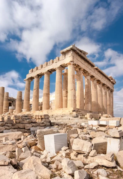 Партенон на акрополі в Афінах, Греція — стокове фото