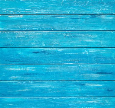 Mavi rustik ahşap kalaslar, fotokopi alanı ile üst görünüm