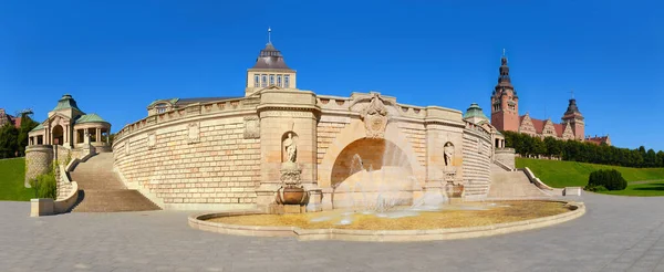 Haken terrassen am chrobry damm in szczecin, polen — Stockfoto