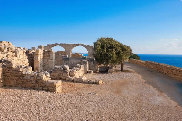 Arkeologiska lämningar av Kourion på Cypern — Stockfoto