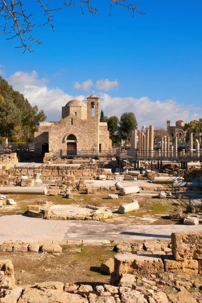 Panagia Chrysopolitissa Basilica in Paphos, Cyprus — ストック写真