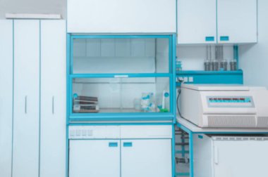 bilimsel arka plan: modern laboratuvar iç odak dışı