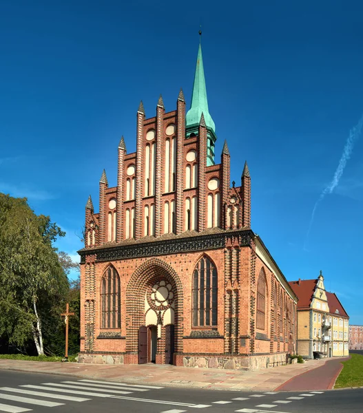 Peterskyrkan och Paulskyrkan i Stettin, Polen — Stockfoto