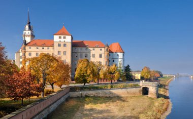 Hartenfels castle in Torgau, a town on the banks of the Elbe riv
