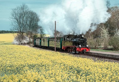 Bahar, renkli görüntü tarihi tren