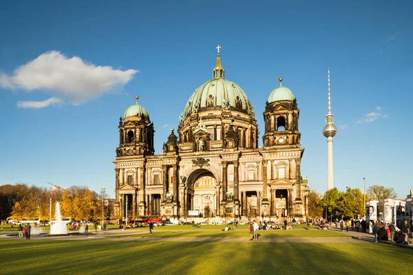 Berlino Ottobre Berliner Dom Cattedrale Berlino Ottobre 2013 Costruito Tra — Foto Stock