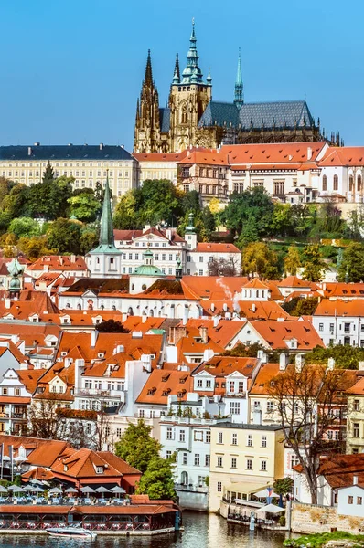 Прага, Мала Страна и Пражский град — стоковое фото