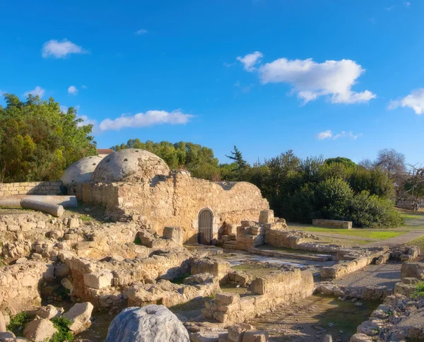 Maisons Bain Turques Ottomanes Médiévales Dans Ville Paphos Sur Chypre — Photo