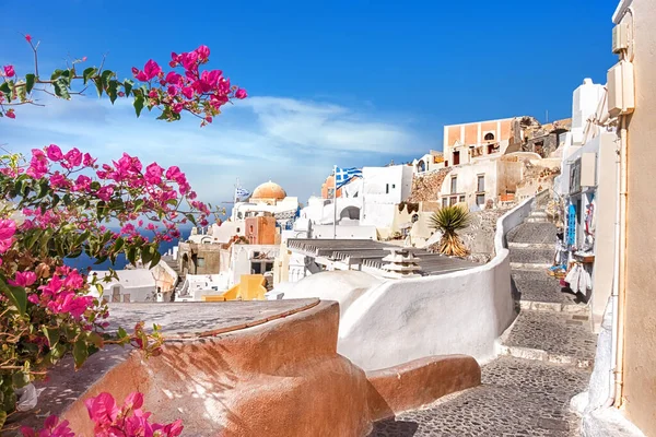 Oia Dorp Santorini Eiland Griekenland Een Heldere Dag — Stockfoto