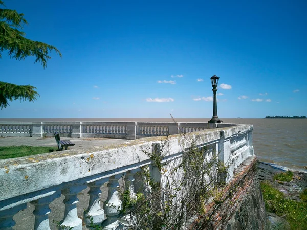 Terraço Histórico Direção Rio Plata Colônia Uruguai — Fotografia de Stock