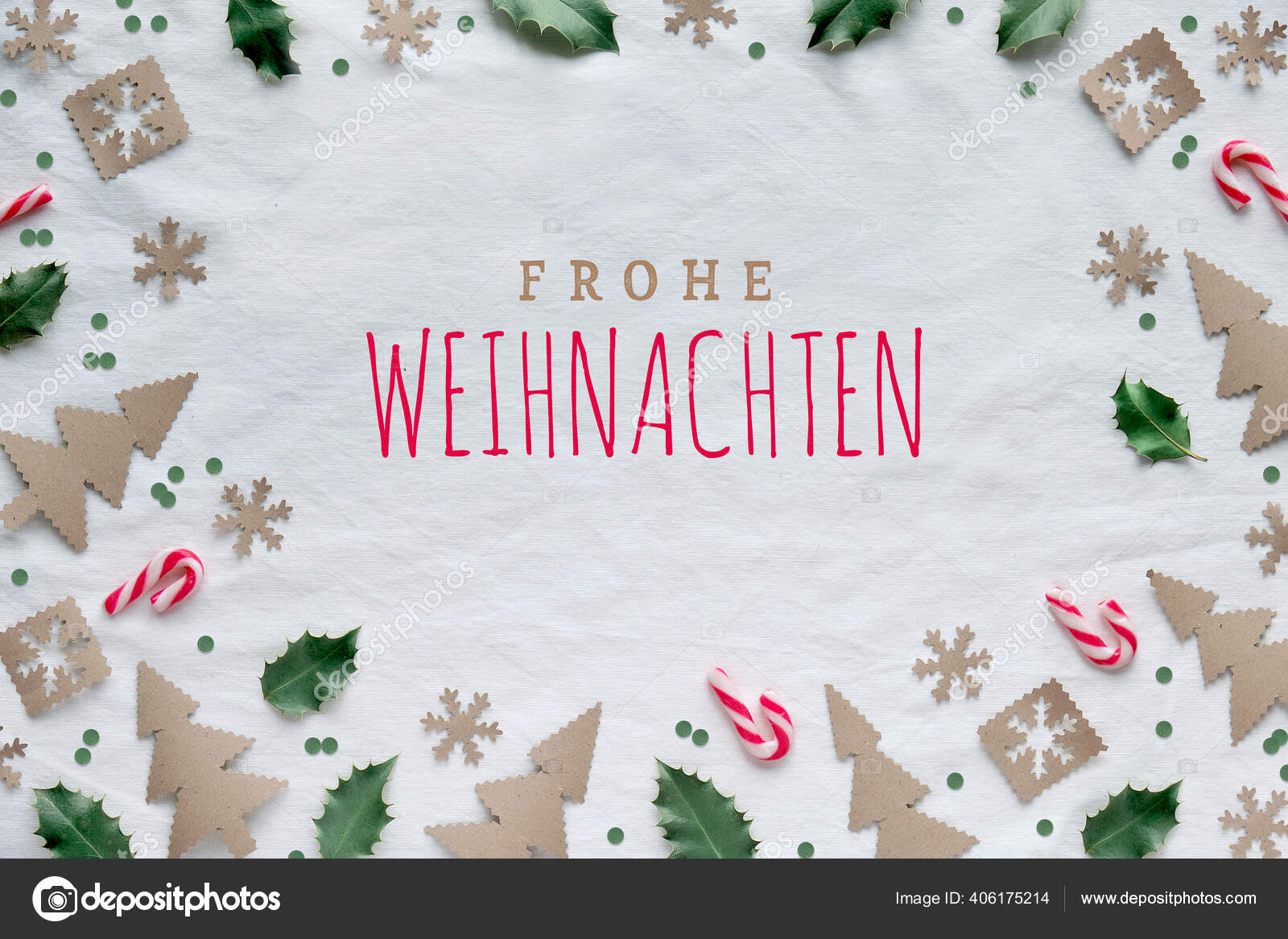 Text Frohe Weihnachten Means Merry Christmas German Eco Friendly Decor —  Stock Photo © anyaivanova@gmail.com #406175214, image size:1600x1167