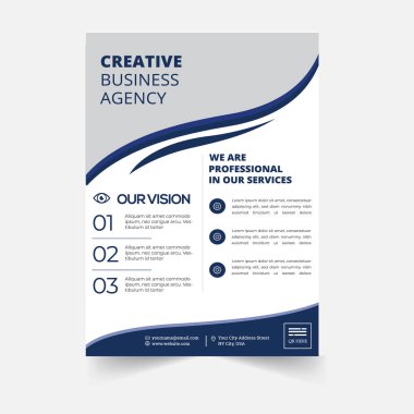 Kurumsal Flyer tasarımı. İş broşürü şablonu