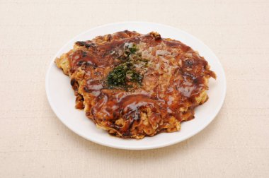 masada tabakta okonomiyaki Japon gözleme gıda