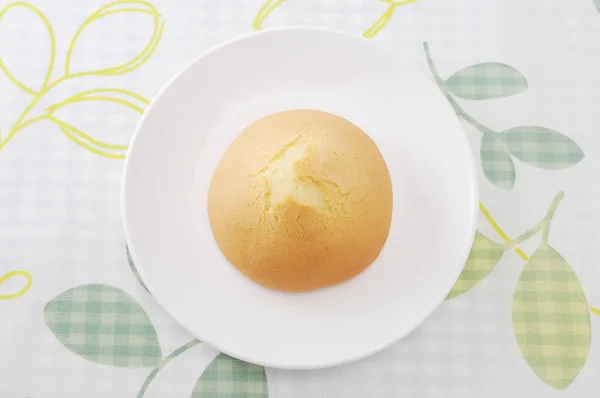 Amashoku japanese biscuit scone bread on plate on table — Stock Photo, Image