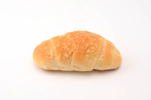 Salty butter roll bread on white background — Stock Photo, Image