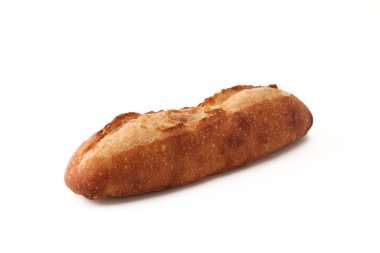 beyaz arka plan üzerinde izole baget fransız ekmek tava