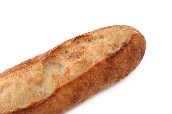 Bageta francouzský chléb pan izolované na bílém pozadí — Stock fotografie