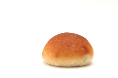 beyaz arka plan üzerinde izole kuru üzüm yağı ekmek masa rulo