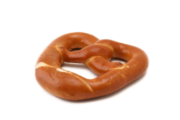 Pretzel Pan alemán aislado sobre fondo blanco — Foto de Stock