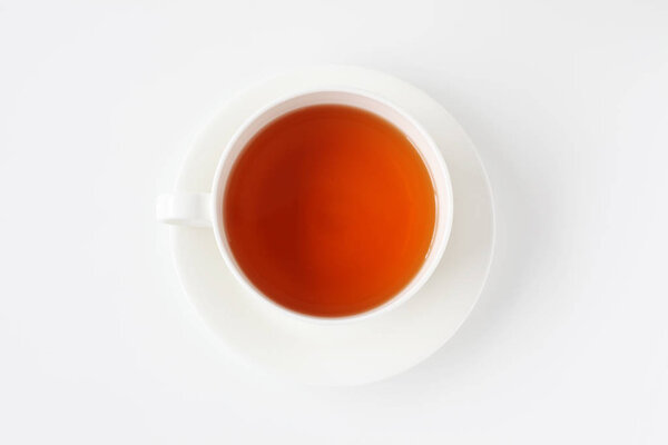 cup of tea isolated on white background