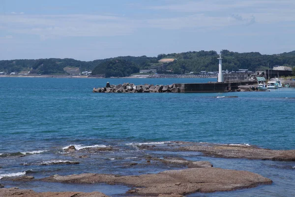 Mar azul en wakayama Japón — Foto de Stock