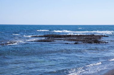 Japonya Wakayama 'da mavi deniz