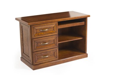 Koyu Ahşap Ofis Masası