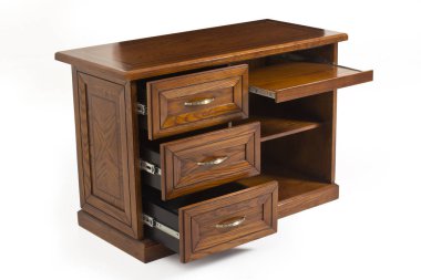 Koyu Ahşap Ofis Masası