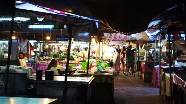 Chiang Mai Thailand June 2017 Thai Local Wet Market — Stock Video