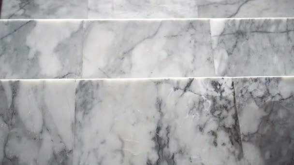 Luxury Interior Design Marble Materials Floor — Stock Video