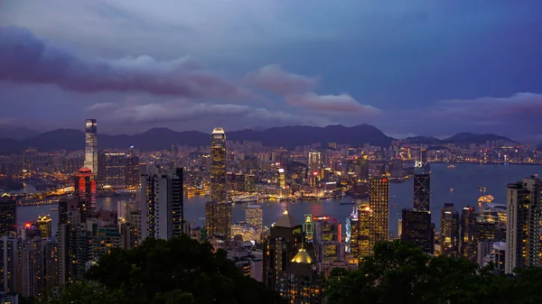 Hong Kong Aprile 2016 Skyline Hong Kong Coutry Economico Mondiale — Foto Stock