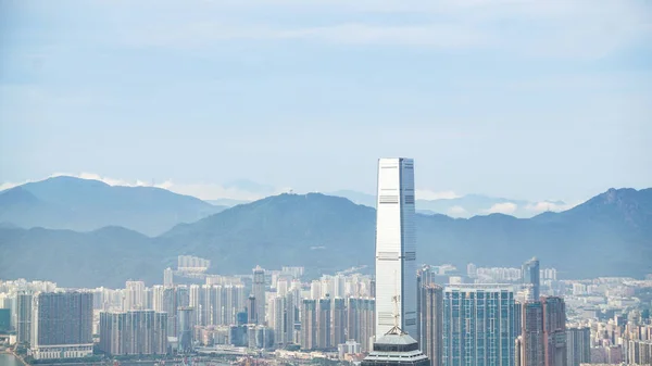 Hong Kong Ticari Konut Bina Yakın Çekim — Stok fotoğraf