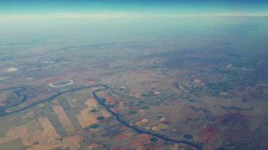 Güney Afrika çiftliği Ariel merkezini görüntüle pivot sulama sistemi 4k
