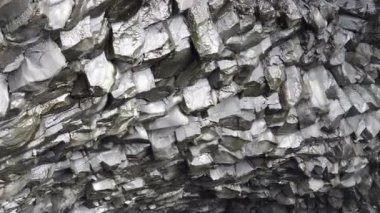 Bazalt kaya oluşumu, İzlanda reynisfjara Black beach