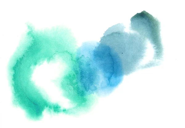 Mojado Colorido Acuarela Spot Elementos Ilustración Con Espacio Copia — Foto de Stock