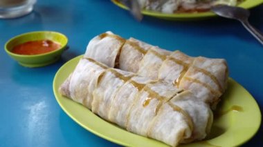 Popiah Singapur tarzı Springrolls gıda