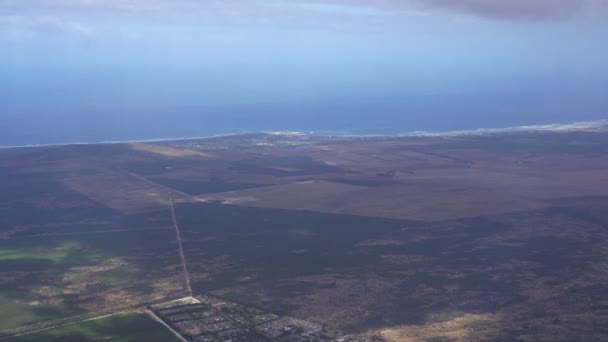 Zuid Afrika Landschapsweergave Vlucht Van Johannesburg Naar Kaapstad Oceaanzijde — Stockvideo